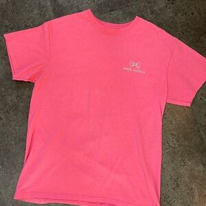 Large hot pink t shirt. Simply southern collection!!